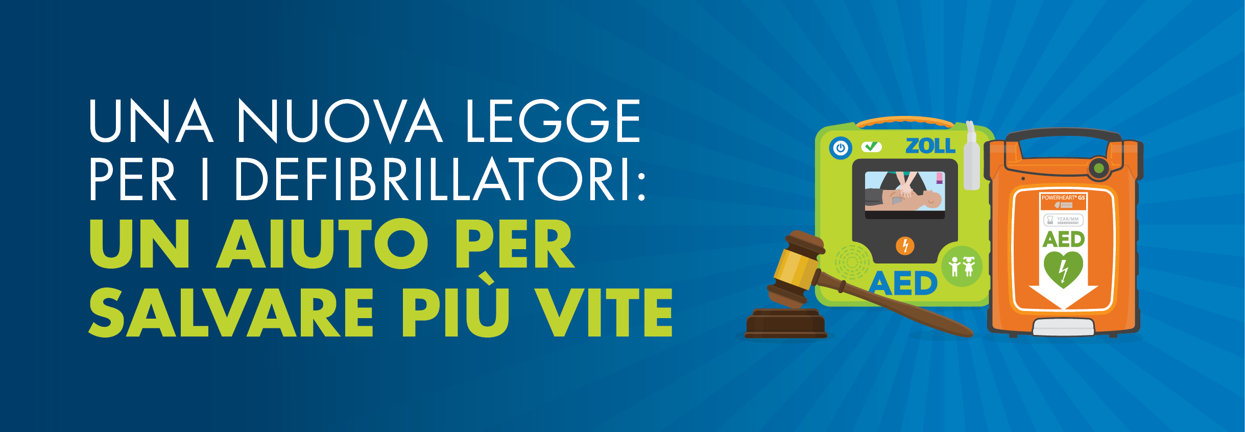 Una nuova legge per i defibrillatori: un aiuto per salvare più vite
