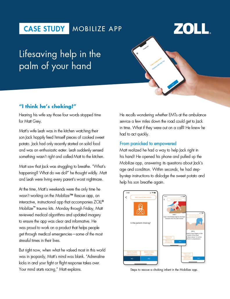 Lifesaving help in the palm of your hand