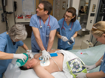Hospital automated external defibrillator AED Plus