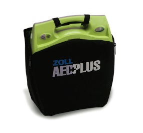 放在便携背包中的 ZOLL AED Plus